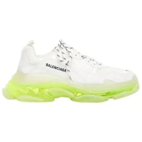 Zapatillas Triple S «Suela transparente – Blanco y amarillo fluorescente» 544351W2FR19073