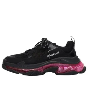 Zapatillas Triple S «Suela transparente – Negro, rosa y neón» 541624W2FR11053