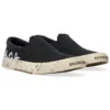 Zapatos bajos sin cordones Paris «Washed Black Cotton» 710297W3RR51099