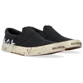 Zapatos bajos sin cordones Paris «Washed Black Cotton» 710297W3RR51099