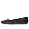Zapatos de bailarina anatómicos «Piel de oveja suave y brillante negra» 714260WBCW01000