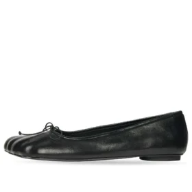 Zapatos de bailarina anatómicos «Piel de oveja suave y brillante negra» 714260WBCW01000