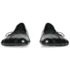 Zapatos de bailarina anatómicos «Piel de oveja suave y brillante negra» 714260WBCW01000