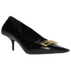 Zapatos de tacón «Black Shiny Lambskin» con tacón cuadrado de 60 mm 694739WBD821080