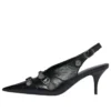 Zapatos de tacón Cagole con talón abierto de 70 mm «Negro» 714251WAD4E1081
