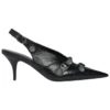 Zapatos de tacón Cagole con talón abierto de 70 mm «Negro» 714251WAD4E1081