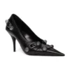 Zapatos de tacón Cagole de 90 mm «Black Arena Lambskin» 714252WAD4E1081