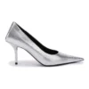 Zapatos de tacón con corte cuadrado y relieve «Silver» 572879WBB208100