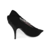 Zapatos de tacón con logotipo de campaña «Negro» 495777W06001091