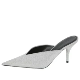 Zapatos de tacón con tiras traseras y purpurina «Silver» 579279WA7018163