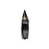 Zapatos de tacón Square Knife BB de 80 mm «Piel de cordero negra brillante» 694712WBD821080