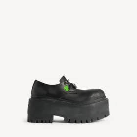 Zapatos Derby de plataforma «Strike» para mujer con adornos, en negro/multicolor Zapatos Derby de plataforma «Strike» para mujer con adornos, en negro/multicolor