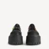 Zapatos Derby de plataforma «Strike» para mujer con adornos, en negro/multicolor Zapatos Derby de plataforma «Strike» para mujer con adornos, en negro/multicolor
