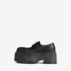 Zapatos Derby de plataforma «Strike» para mujer en negro Zapatos Derby de plataforma «Strike» para mujer en negro