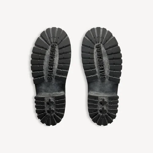 Zapatos Derby de plataforma «Strike» para mujer en negro Zapatos Derby de plataforma «Strike» para mujer en negro