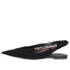 Zapatos planos informales con logo «Knife Slingback» «Negro» 500619W06001091